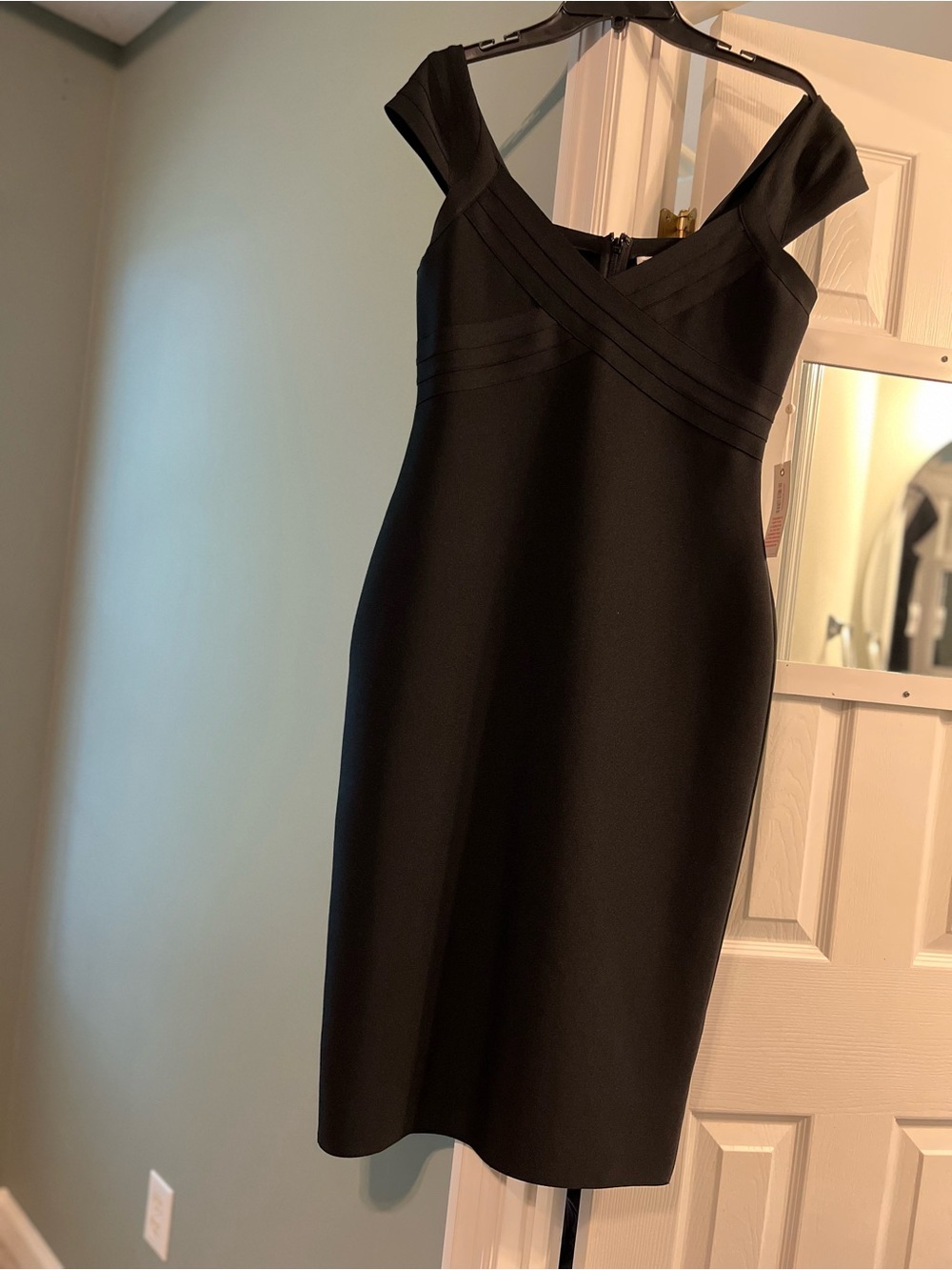 Siena Studio Black One-Shoulder Sheath Dress